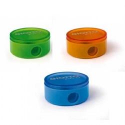 Temperamatita Giotto 1 Foro con Contenitore e Chiusura Colori Assortiti