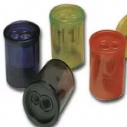 Temperamatita Lebez Temperino 2 fori 413 con Contenitore Colore Assortito