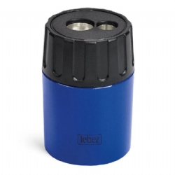 Temperamatite Lebez 430  2 Fori con Contenitore Colori Bianco Blu