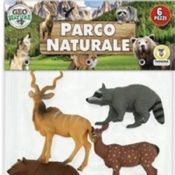Teorema Busta Animali Geo Nature Parco Naturale Rigidi 6 Pezzi 