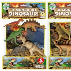 Teorema Busta Dinosauri Rigidi 5 Pezzi