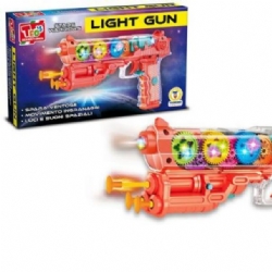 Teorema Teo Pistola Trasparente Ingranaggi Spara Ventose Luci Suoni 