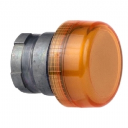 Testa Lampada Spia  Schneider Telemecanique  ZB2BV05 Gemma Liscia Diametro 22mm Colore Arancione 