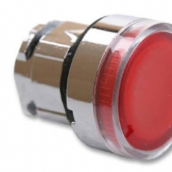 Testa Pulsante Luminoso Schneider Telemecanique  ZB4BW34 ad Impulso Luminoso Senza Marcatura Diametro 22mm Colore Rosso