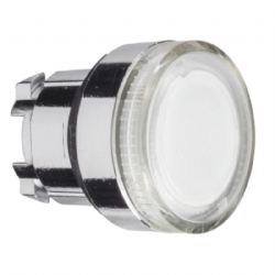 Testa Pulsante Luminoso Schneider Telemecanique  ZB4BW37 ad Impulso Luminoso Senza Marcatura Diametro 22mm Colore Incolore