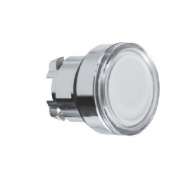 Testa Pulsante Luminoso Schneider Telemecanique  ZB4BW31 ad Impulso Luminoso Senza Marcatura Diametro 22mm Colore Bianco