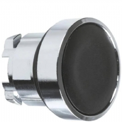 Testa Pulsante Schneider Telemecanique  ZB4BA2 ad Impulso Senza Marcatura Diametro 22mm Colore Nero