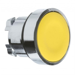 Testa Pulsante Schneider Telemecanique  ZB4BA5 ad Impulso Senza Marcatura Diametro 22mm Colore Giallo