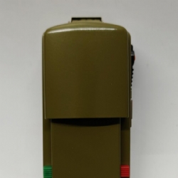 Torcia Lyvia Militare Vintage in Metallo con Cursore di Segnali Colorati Verde Rosso