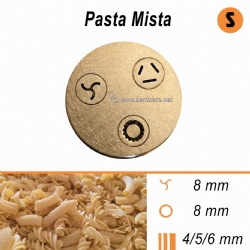 Trafila in Bronzo Speciale Pasta Mista per zuppe minestre Maccheroni Fusilli Tagliatelle - La Fattorina