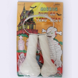 Cerchietto Testa con Osso Infilzato Halloween Bianco Orrore Horror 