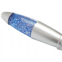 Velleman Lampada Lava Luminosa Blu Glitter a Spina