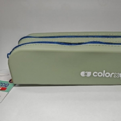 ColorxYou 10979 Astuccio in Silicone con Doppia Zip Colore Verde Salvia 