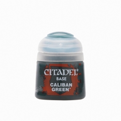 Colore Citadel Base verde scuro Caliban Green da 12ml per pittura miniature Warhammer opaco e uniforme