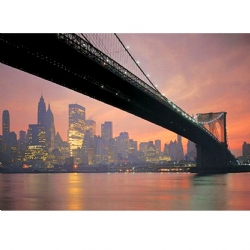 Educa 10112 - Puzzle 1000 pezzi - Fluorescente - Il Ponte di Brooklyn - New York