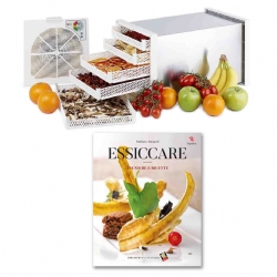 Offerta per Libro Ricette e Tecniche Essiccare con Essiccatore Biosec Silver B5S ideale per essiccare ortaggi alimenti funghi e altri prodotti