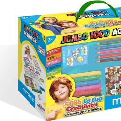 Jumbo 1000 Activities - Miatama - Gioco in scatola - Colori Pennarelli Pastelli - Creativit Bambino Bambina
