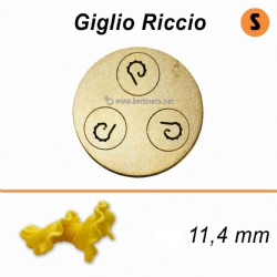 Trafila in Bronzo Speciale Giglio Riccio Campanelle - VIP/2 Macchina con tagliapasta automatico per fare la pasta fresca 