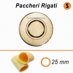 Trafila in Bronzo Speciale Paccheri Rigati - VIP/2 Macchina con tagliapasta automatico per fare la pasta fresca 