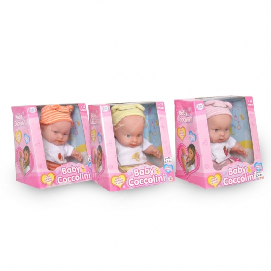 Baby Coccolini - Bambolotto morbido - Giallo Rosa Arancione - 1