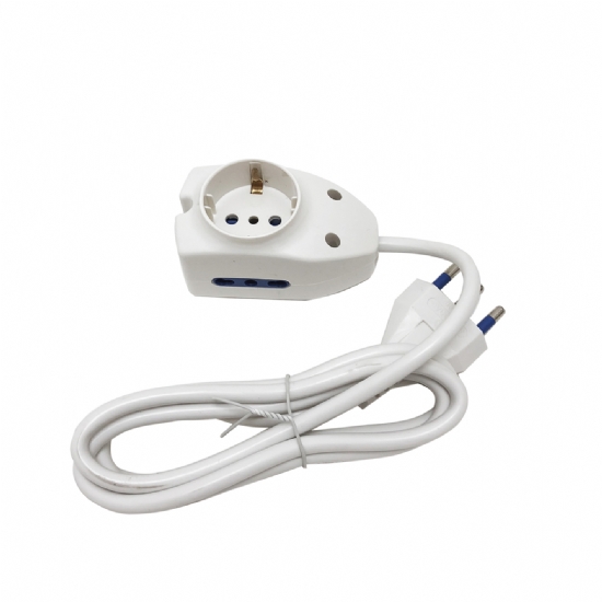Adattatore con Prolunga - Cavo - Spina 16 A - Prese Biprese 10 A 16 A - Schuko - 1