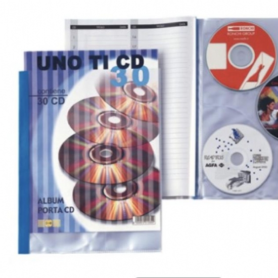 Album Porta CD DVD Sei Uno TI CD 30 Contiene 30 pezzi  - 1