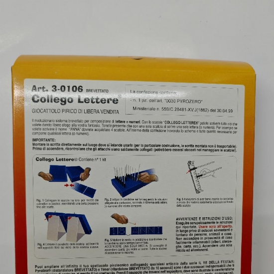 Alfabeto Pirotecnico Collego Lettere  Set Fuochi Artificio per Matrimoni Compleanni Feste Natale - 2