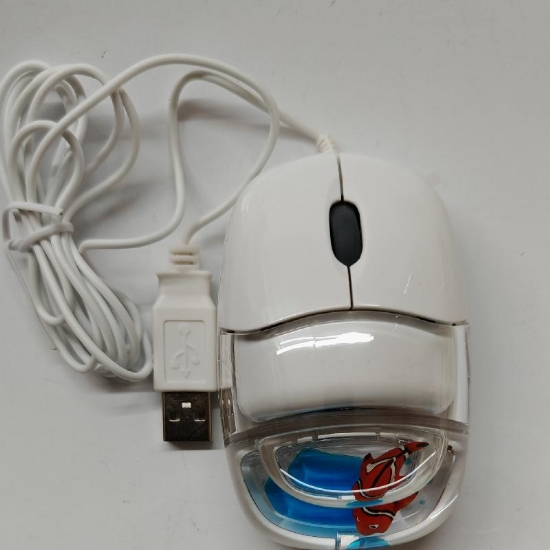 Aquatek AQ 511 Mouse Vintage Ottico Standard USB Bianco 3 Pulsanti con Ruota di Scorrimento  - 1