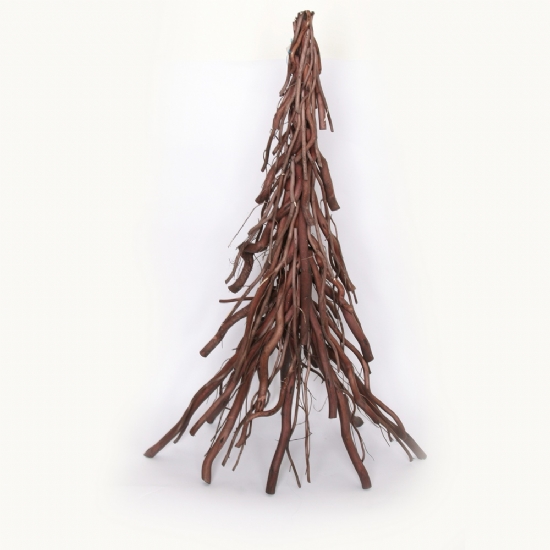 Albero Natale in legno Pino stilizzato Soprammobile Decoro Natalizio - 1