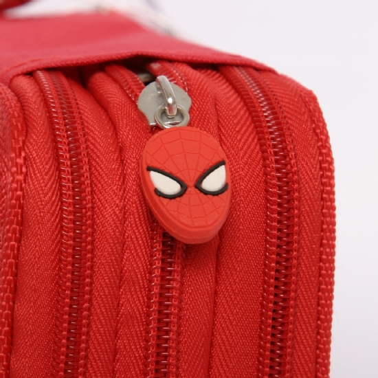 Astuccio 3 zip - Spiderman Uomo ragno -  Scuola materna dell'infanzia Asilo Elementare - Colori Pastello Pennarello Cera Acquerello - Set Scuola - 2