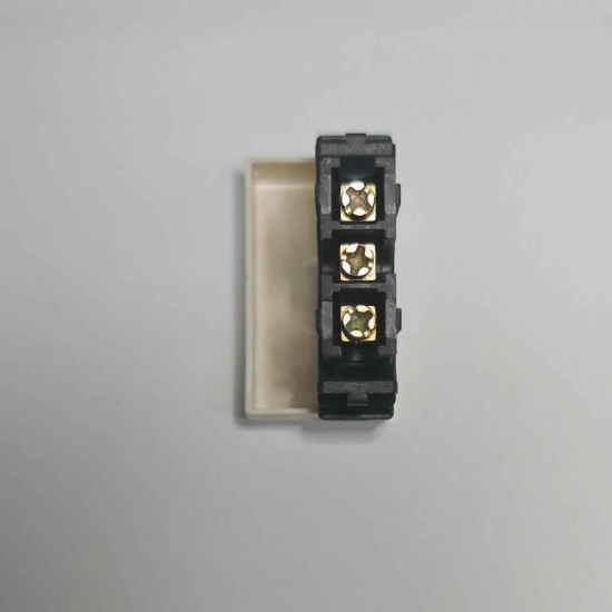 Ave Sistema45 45225 deviatore+pulsante per scatola tonda 16A bianco chiaro - 2