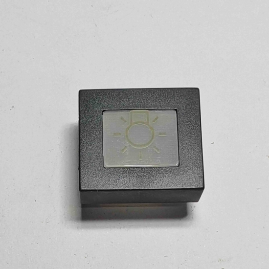 Ave Sistema45  45300 piastrina di segnalazione simbolo lampadina  di ricambio nero scuro - 1