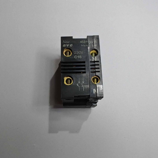 Ave Sistema45 45311NX15 interruttore automatico magnetotermico bipolare con un polo protetto 16A nero scuro - 2