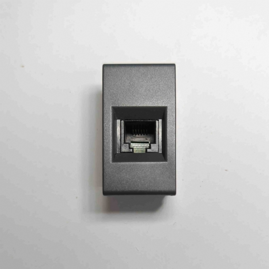 Ave Sistema45 45326 presa telefonica plug-in 6 pins nero scuro - 1