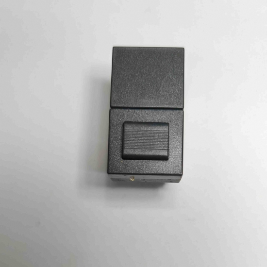 Ave Sistema45 45350 pulsante NA+piastrina neutra nero scuro - 1