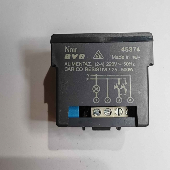 Ave Sistema45 45374 rel� statico bistabile passo passo 500W 220V nero scuro - 2