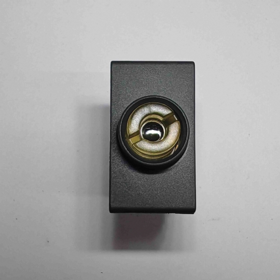 Ave Sistema45 45377 portafusibili a cartuccia con virola di sicurezza 16A 250V nero scuro - 1