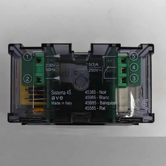 Ave Sistema45-45385 termostato ambiente nero scuro - 2