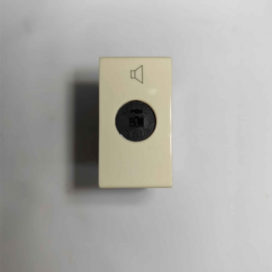 Ave Sistema45 45742 presa altoparlante x filodiffusione  biancochiaro - 1