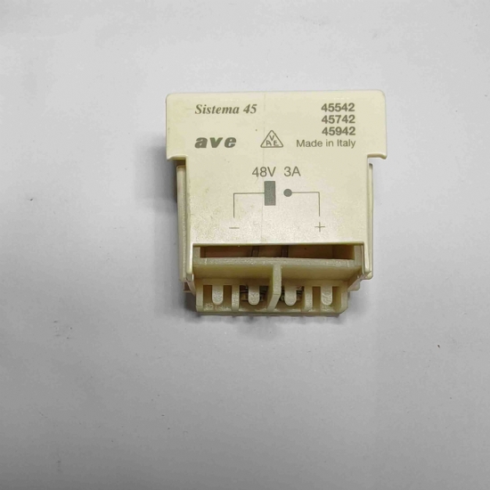 Ave Sistema45 45742 presa altoparlante x filodiffusione  biancochiaro - 2