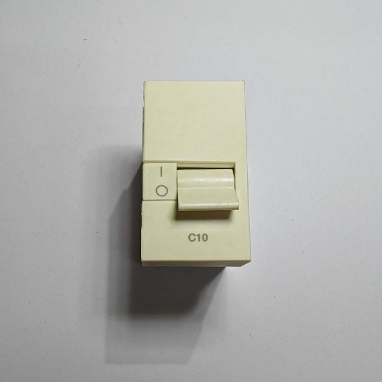 Ave Sistema45 45911Nx10 interruttore automatico magnetotermico bipolare con un polo protetto 10A  bianco chiaro - 1