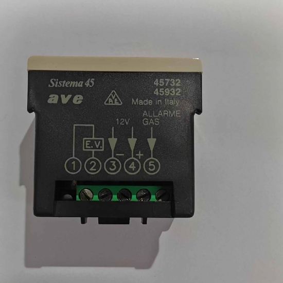 Ave Sistema45 45932 rel� statico per comando elettrovalvola 12V bianco chiaro - 2