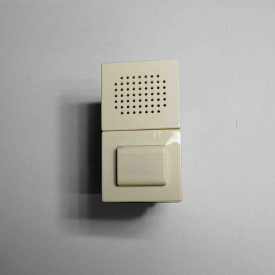 Ave Sistema45 45935 segnalazione acustica elettronica + pulsante NA 16A 12V 250V bianco chiaro - 1