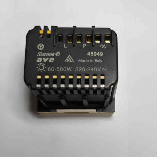 Ave Sistema45 45949 variatore di luminosita con comando a pulsante bianco chiaro - 2