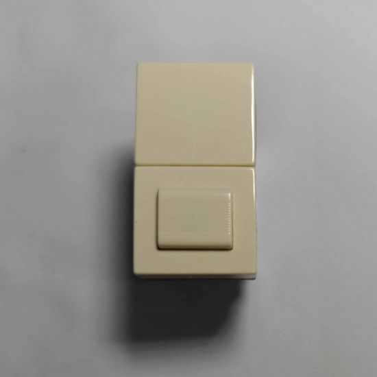 Ave Sistema45 45950 pulsante NA+piastrina neutra 16A 250V bianco chiaro - 1