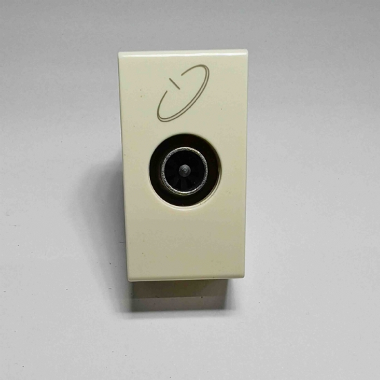 Ave Sistema45 45996SM-DB6 presa TV satellite induttiva passante bianco chiaro - 1