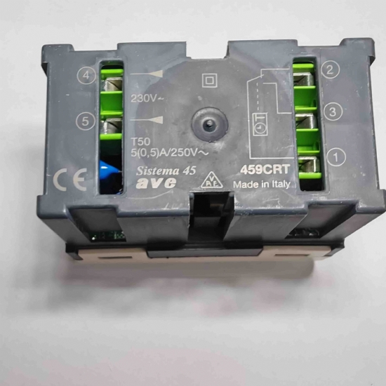 Ave Sistema45 459CRT cronotermostato elettronico 3 moduli 230Vca  bianco chiaro - 2