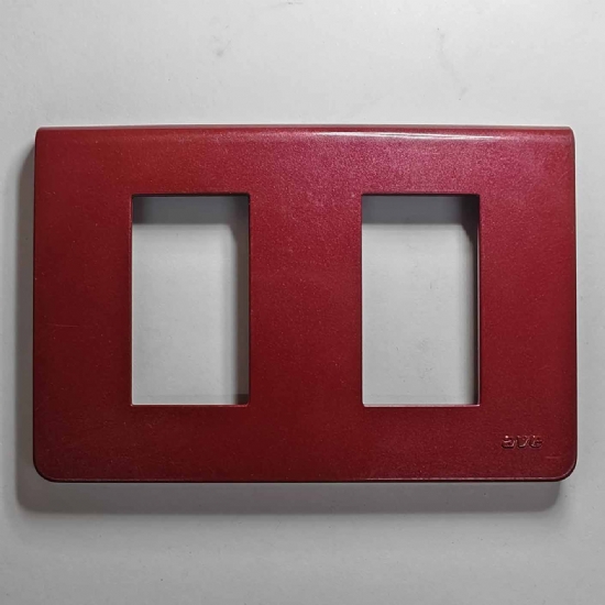 Ave Sistema45-45P72R placche isolanti verniciate color amaranto metallizzato 2 moduli  - 1