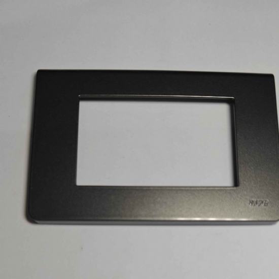 Ave Sistema45 45P73 placca isolante verniciata 3 moduli grigio metallizzato - 1