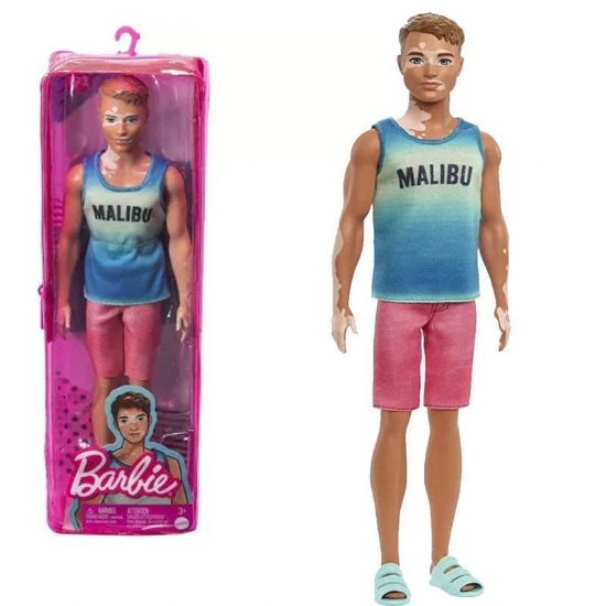 Barbie Ken Fashionistas Capelli Castani Corti 192  DWK44  HBV26 - 1